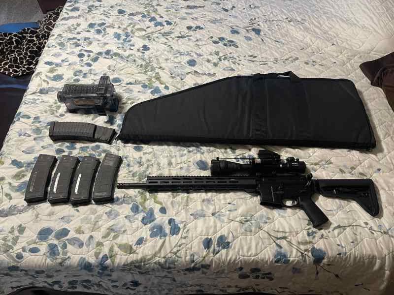 Ruger AR 223/5/56 MPR Rifle with everything shown 
