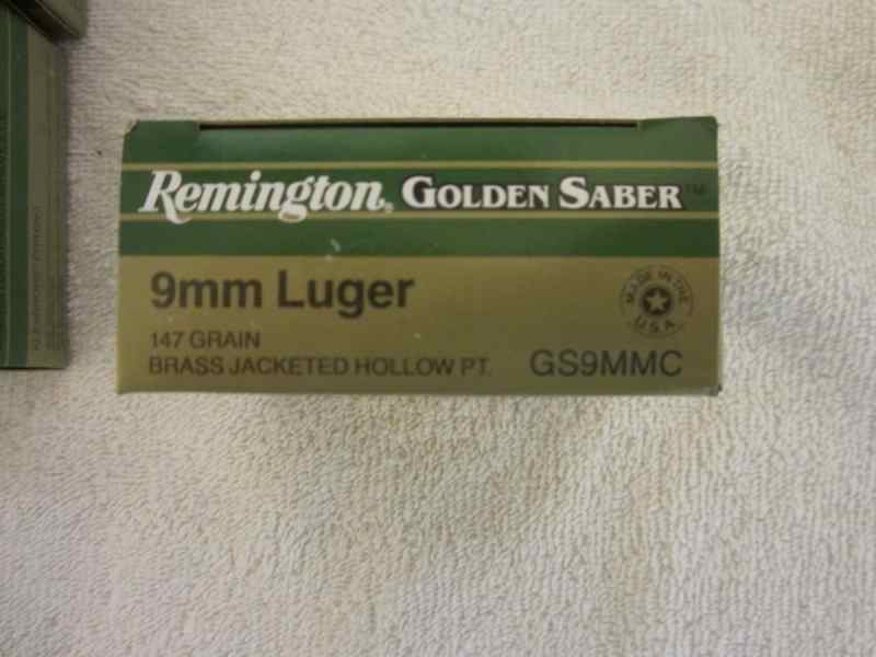 Rem Golden Saber 9mm  147 gr GS9MMC 200 rds $150
