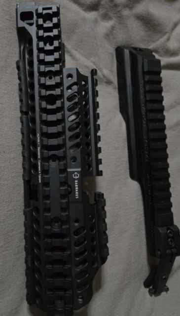 Barwarus alpha rail and tws dog leg rail