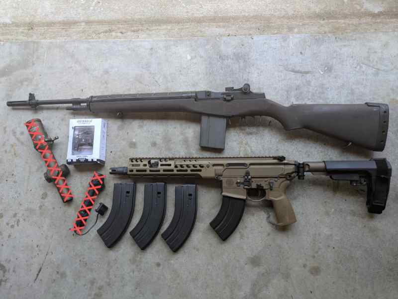 Sig MCX Spear LT, M1A, Geissele Tavor, Ammo