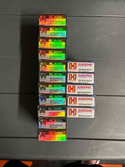 16 Boxes of Hornady 300 Blackout Ammunition 
