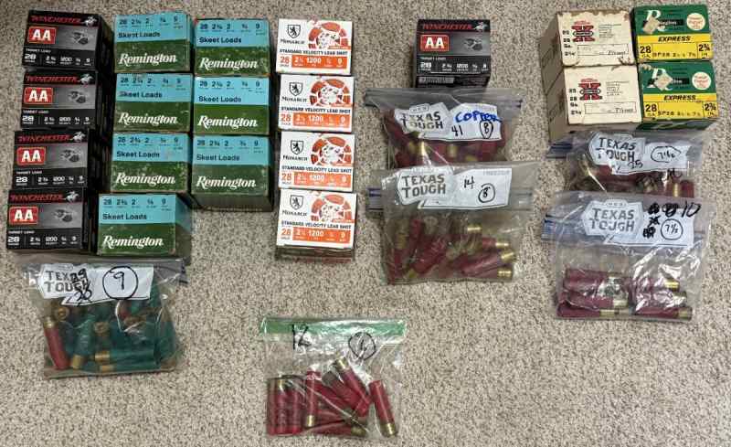 28ga Ammo Shotshells (631 Rounds+extra) - $225 OBO