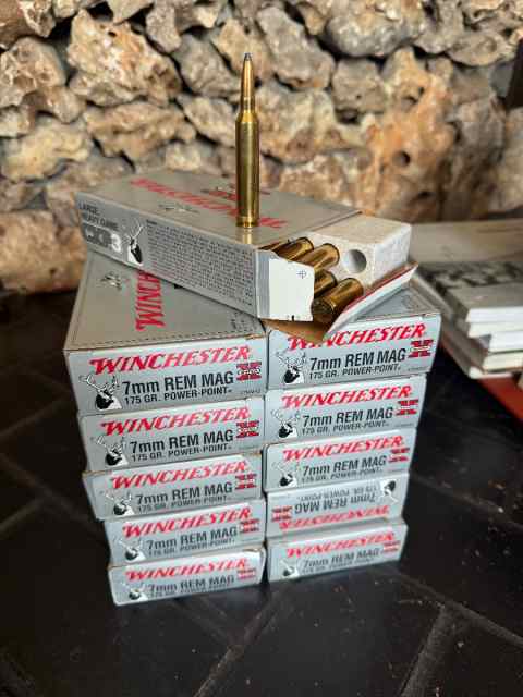 $1/rd 7mm REM MAG (220rd) Win. 175gr CXP3 