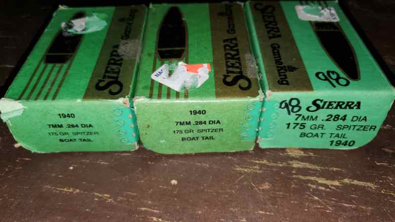 Sierra 7mm (284) 175 gr Spitzer BT bullets