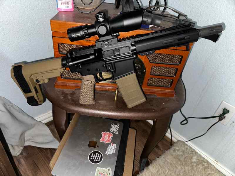 300 blackout with 7.5” barrel 