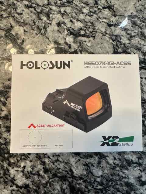 Brand new Holosun 507k ACSS Vulcan dot green 