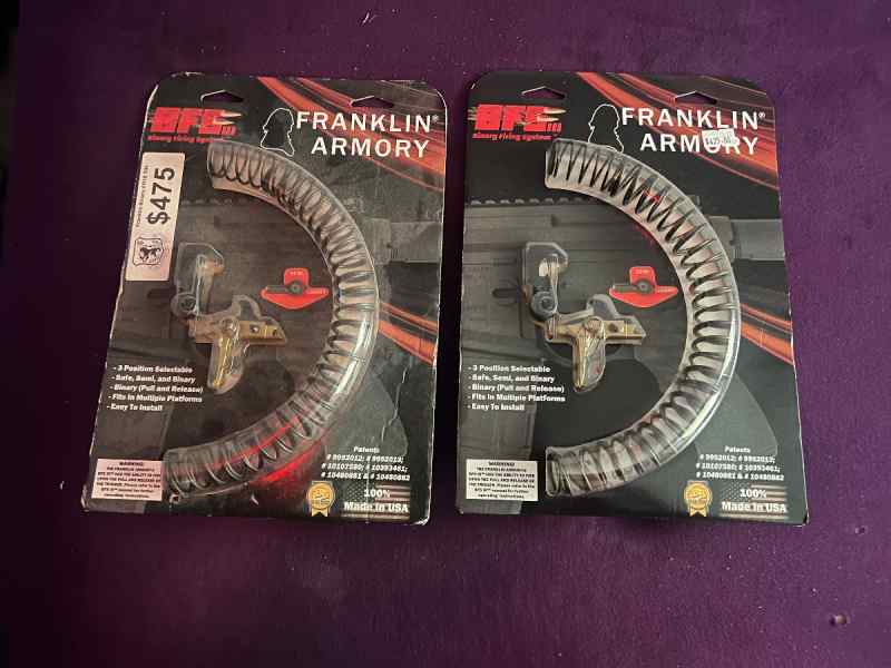Franklin armory binary triggers 