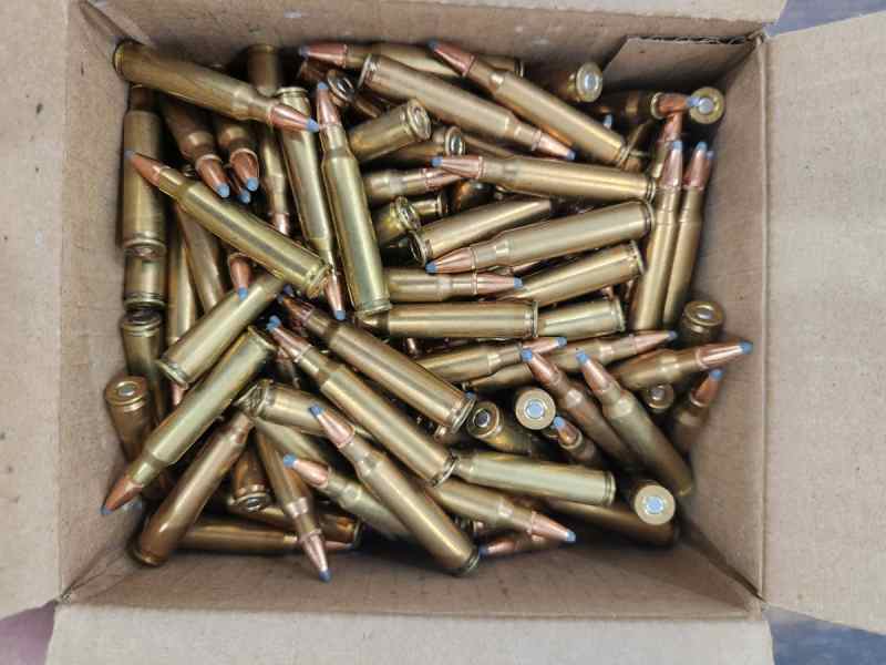 .223 Remington 55 grain pointed SP 400 @ $.35