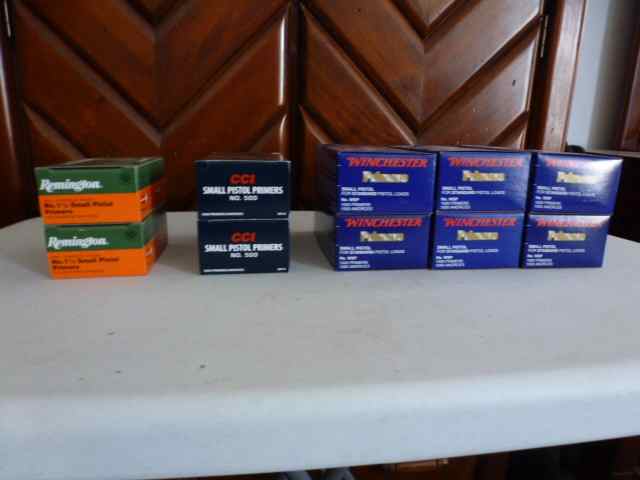 Primers, Powder and Bullets