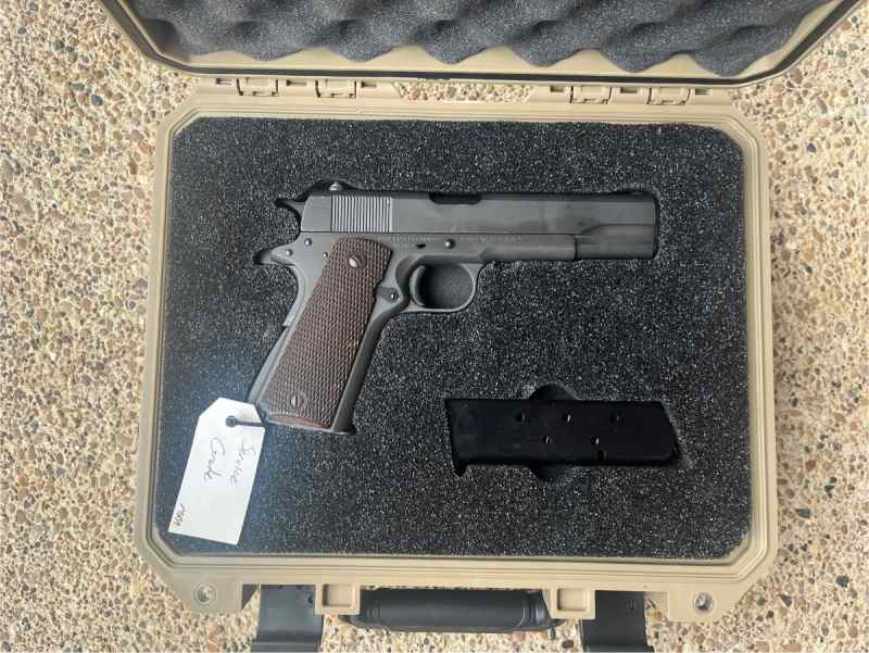 Trade Us Army 1944 Colt 1911a1 for Ithaca WWII