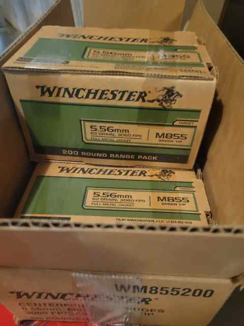 5.56 Winchester m855 green tip 