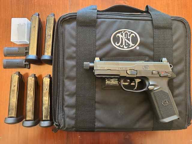 FN FNX 45 Tactical 45 ACP Pistol With 5 Mags