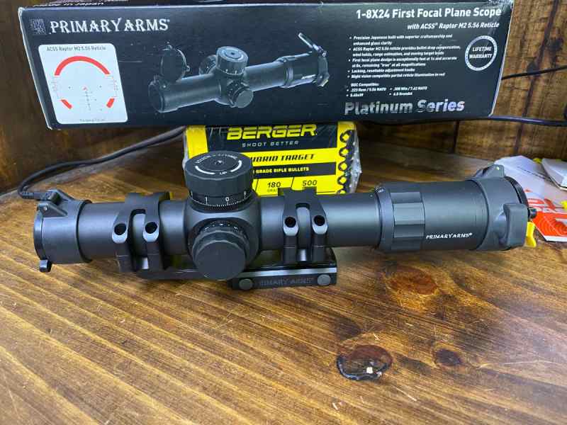 PA PLX 1-8 scope with mount