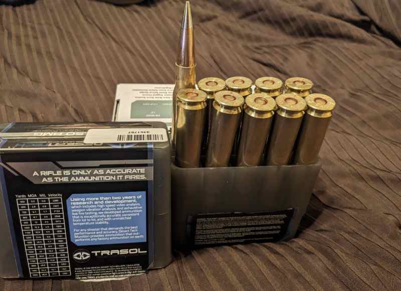 .50bmg match ammo 10 rounds